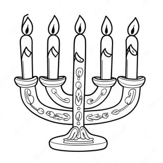 Pahina Ng Kulay Ng Festive Menorah 38009-8296