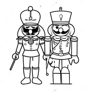 Nutcracker Na Hawak Ang Laruan Na Sundalo Pahina Ng Kulay 38645 8442