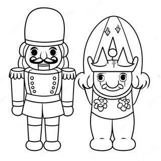 Nutcracker Na Hawak Ang Laruan Na Sundalo Pahina Ng Kulay 38645 8444