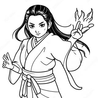 Nezuko Kamado Sa Anyong Demonyo Na Pahina Ng Kulay 3924-2613