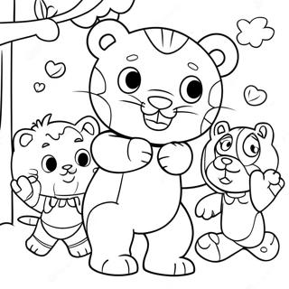 Daniel Tiger Mga Pahina Ng Kulay