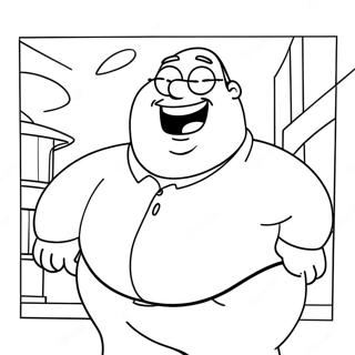 Family Guy Peter Griffin Na Nagtatawa Na Pahina Ng Kulay 40918-8933