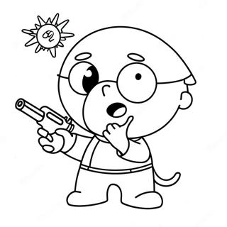 Family Guy Stewie Griffin Na May Ray Gun Na Pahina Ng Kulay 40919-8939