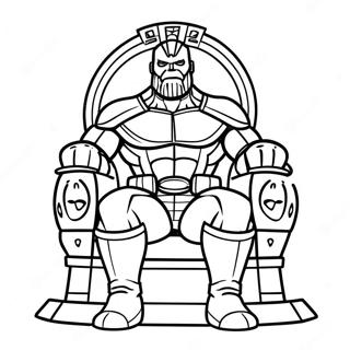 Pahina Ng Kulay Ni Thanos Na Nakasakay Sa Tron 41631-9102