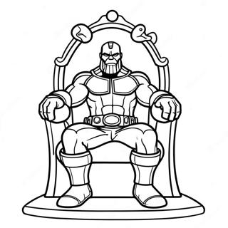 Pahina Ng Kulay Ni Thanos Na Nakasakay Sa Tron 41631-9103