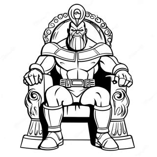 Pahina Ng Kulay Ni Thanos Na Nakasakay Sa Tron 41631-9104