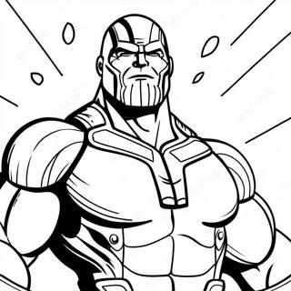 Pahina Ng Kulay Ni Thanos Na May Cosmic Power 41632-9108