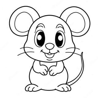 Pahina Ng Kulay Ng Cute Na Cartoon Mouse 43372-9474