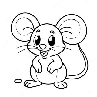 Pahina Ng Kulay Ng Cute Na Cartoon Mouse 43372-9476