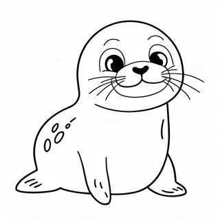 Cute Na Sanggol Na Seal Na Pahina Ng Kulay 43549-9516