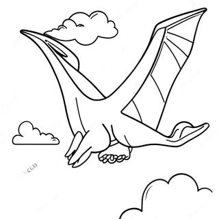 Pterodactyl Mga Pahina Ng Kulay