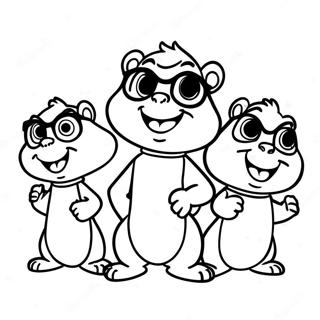 Alvin At Ang Chipmunks Na Kumakanta Na Pahina Ng Kulay 44531-9734