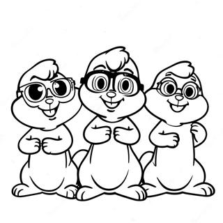 Alvin At Ang Chipmunks Na Kumakanta Na Pahina Ng Kulay 44531-9736