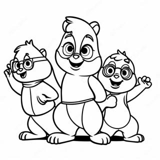 Alvin At Ang Chipmunks Na Nagsasayaw Na Pahina Ng Kulay 44532-9737