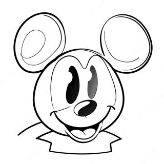 Masayang Mickey Mouse Na Pahina Ng Kulay 4465-1068