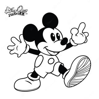 Mickey Mouse Na Naglalaro Ng Soccer Na Pahina Ng Kulay 4468-262