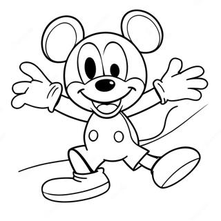 Mickey Mouse Na Naglalaro Ng Soccer Na Pahina Ng Kulay 4468-263