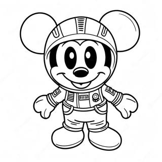Mickey Mouse Sa Isang Space Suit Na Pahina Ng Kulay 4469-2289