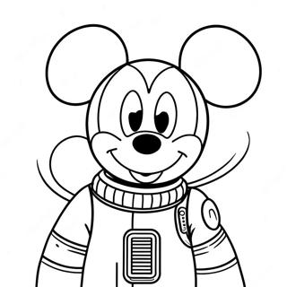 Mickey Mouse Sa Isang Space Suit Na Pahina Ng Kulay 4469-2290