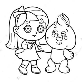 Angelica Pickles Kasama Ang Kanyang Manika Na Pahina Ng Kulay 45491-9957