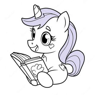 Twilight Sparkle Na Nagbabasa Ng Libro Na Pahina Ng Kulay 4558-1358