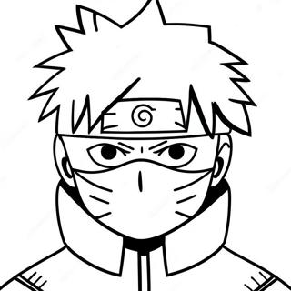 Kakashi Na May Sharingan Na Pahina Ng Kulay 46322-10133