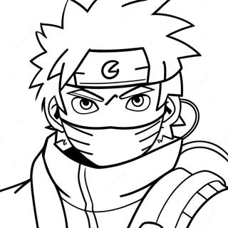 Kakashi Na May Sharingan Na Pahina Ng Kulay 46322-10134