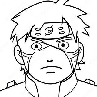 Kakashi Na May Sharingan Na Pahina Ng Kulay 46322-10136