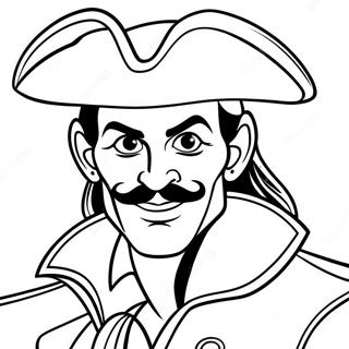 Captain Hook Na May Nakakatakot Na Ngiti Pahina Ng Kulay 47103-10304