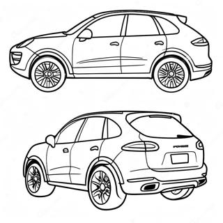 Porsche Cayenne Suv Na Pahina Ng Kulay 49519-10833