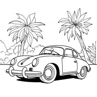 Classic Porsche 356 Na Pahina Ng Kulay 49521-10841