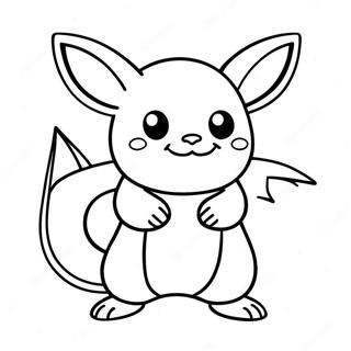 Raichu Uri Ng Kuryente Na Pahina Ng Kulay 49982-10929