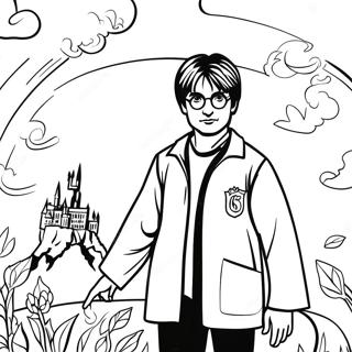 Harry Potter Sa Hogwarts Na Pahina Ng Kulay 5282-1729