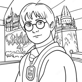 Harry Potter Sa Hogwarts Na Pahina Ng Kulay 5282-1730