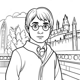 Harry Potter Sa Hogwarts Na Pahina Ng Kulay 5282-1732