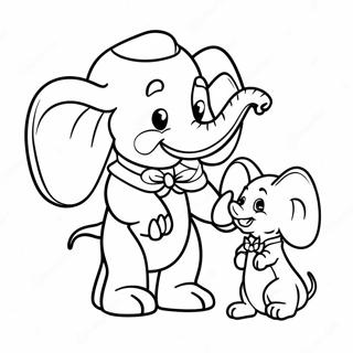 Dumbo Kasama Si Timothee Mouse Na Pahina Ng Kulay 52850-11553