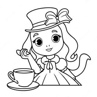 Madeline Hatter Na May Tea Party Na Pahina Ng Kulay 53926-11808