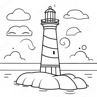 Palakaibigang Parola Na May Nakatakang Mukha Na Pahina Ng Kulay 54004-11823