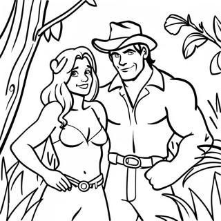 Tarzan At Jane Sa Gubat Na Pahina Ng Kulay 54361-11895