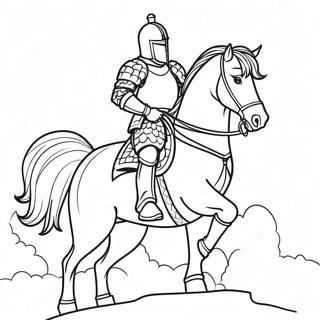 Matapang Na Kabalyero Na Pahina Ng Kulay 55817-12222