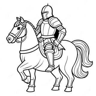 Matapang Na Kabalyero Na Pahina Ng Kulay 55817-12223