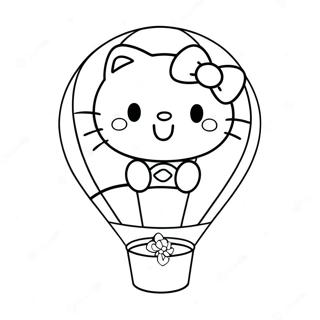 Mapangahas Na Hello Kitty Sa Lobo Na Pahina Ng Kulay 563-2694