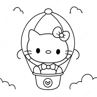 Mapangahas Na Hello Kitty Sa Lobo Na Pahina Ng Kulay 563 2696
