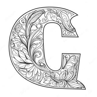 Malikhain Na Pahina Ng Kulay Ng Titik C 56471-12366