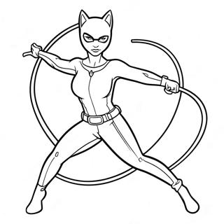 Catwoman Na May Paghampas Na Pahina Ng Kulay 56549-12375