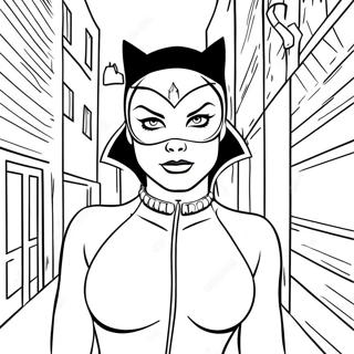 Catwoman Sa Madilim Na Eskinita Na Pahina Ng Kulay 56552-12388