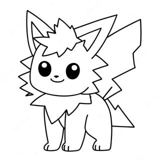 Jolteon Mga Pahina Ng Kulay