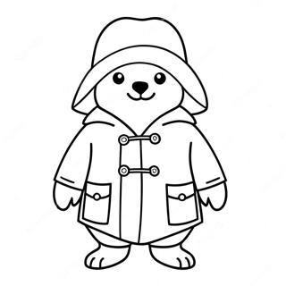 Paddington Bear Na May Asul Na Coat Na Pahina Ng Kulay 57014-12471