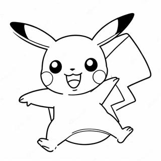 Pikachu Tumatalon Sa Hangin Pahina Ng Kulay 58824-12872