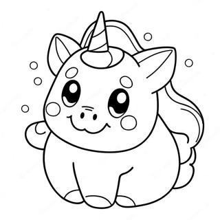 Kaakit Akit Na Squishmallow Unicorn Pahina Ng Kulay 58918-12901